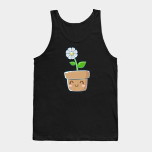 Flower Pot Design Art Tank Top